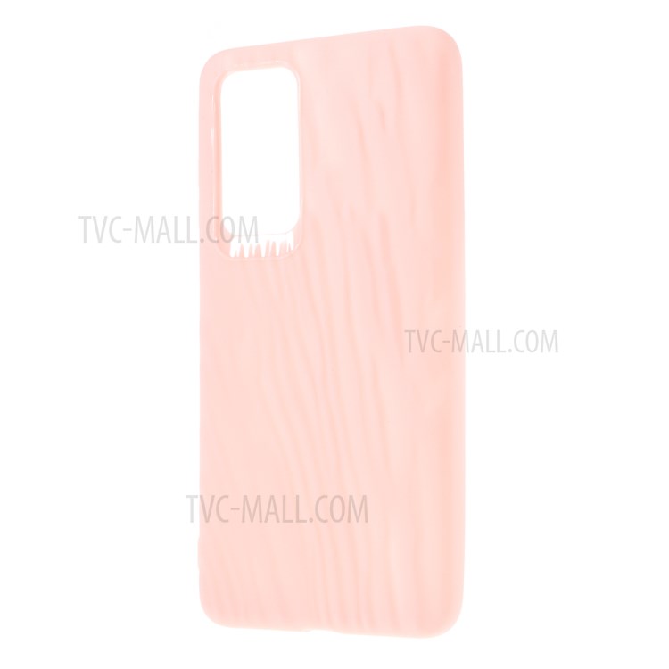 Quicksand Texture Frosted TPU Cell Phone Cover for Huawei P40 - Pink-2