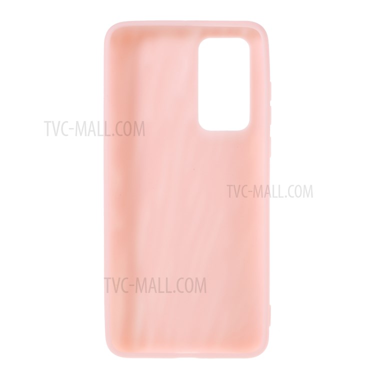 Quicksand Texture Frosted TPU Cell Phone Cover for Huawei P40 - Pink-3