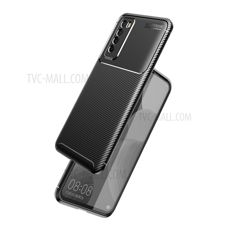 Carbon Fiber TPU Shockproof Protective Cover for Huawei nova 7 5G - Black-2