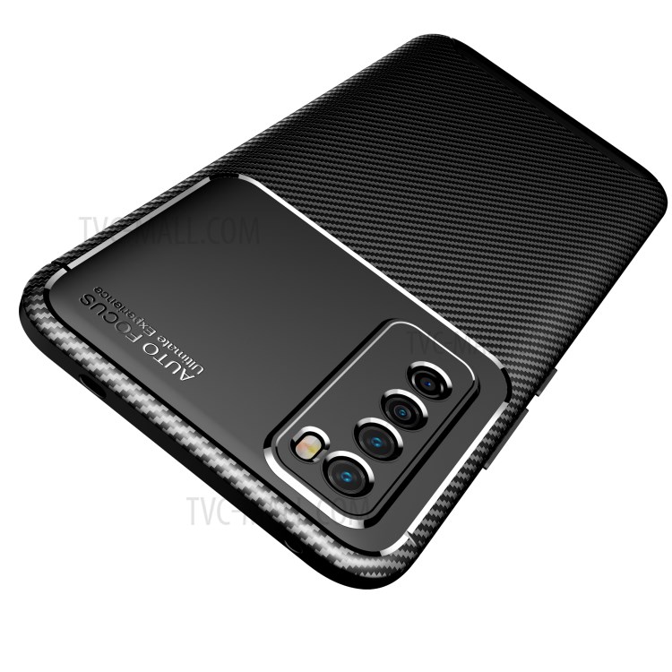 Carbon Fiber TPU Shockproof Protective Cover for Huawei nova 7 5G - Black-3