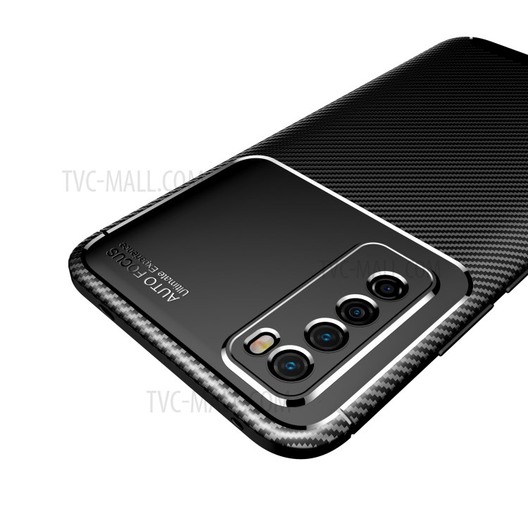 Carbon Fiber TPU Shockproof Protective Cover for Huawei nova 7 5G - Black-8