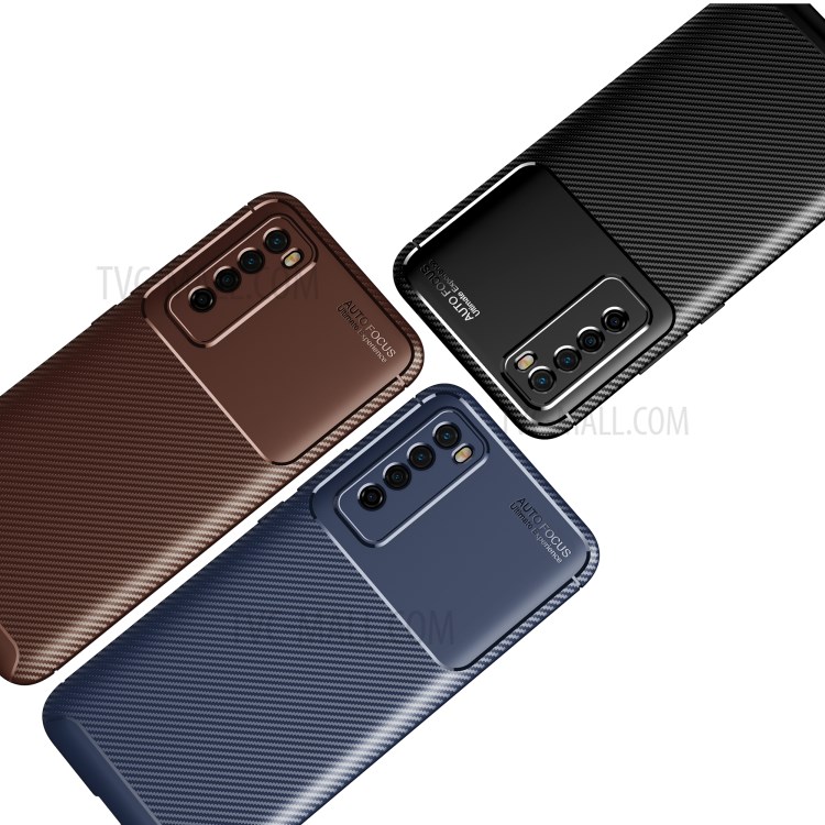 Carbon Fiber TPU Shockproof Protective Cover for Huawei nova 7 5G - Black-9