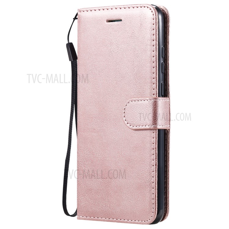 Wallet Stand Flip Leather Phone Cover for Huawei Enjoy 10e - Rose Gold-2