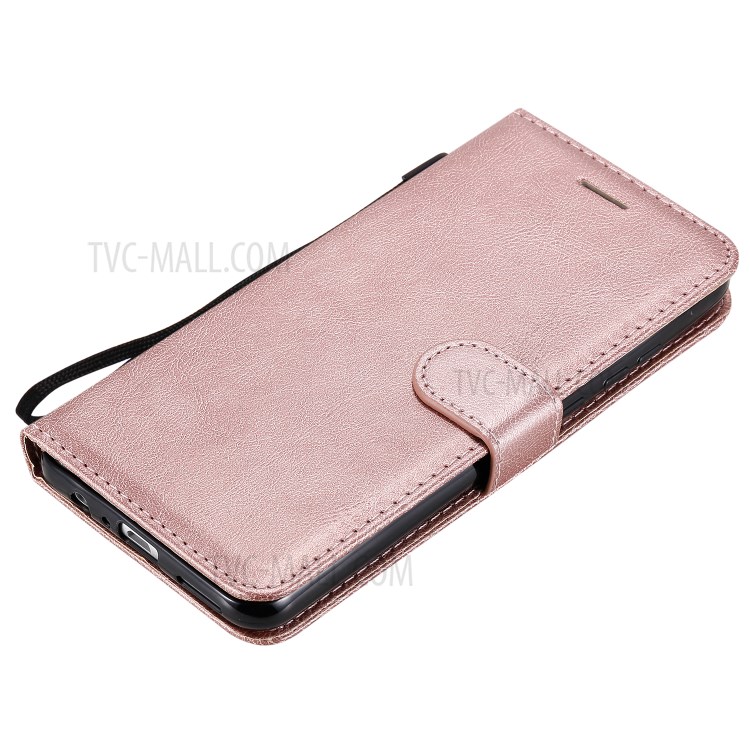 Wallet Stand Flip Leather Phone Cover for Huawei Enjoy 10e - Rose Gold-5