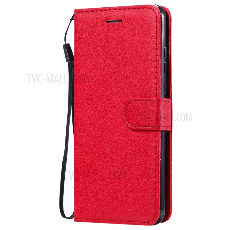 Wallet Stand Flip Leather Phone Cover for Huawei Enjoy 10e - Red-2