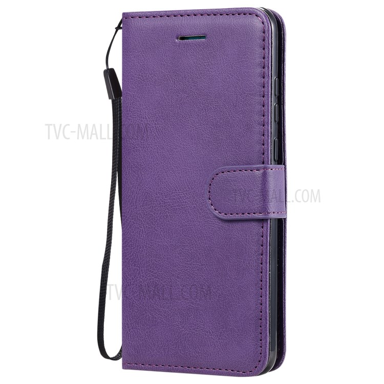 Wallet Stand Flip Leather Phone Cover for Huawei Enjoy 10e - Purple-10