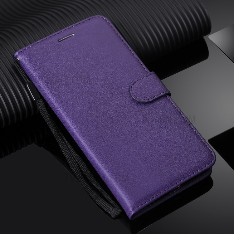 Wallet Stand Flip Leather Phone Cover for Huawei Enjoy 10e - Purple-11