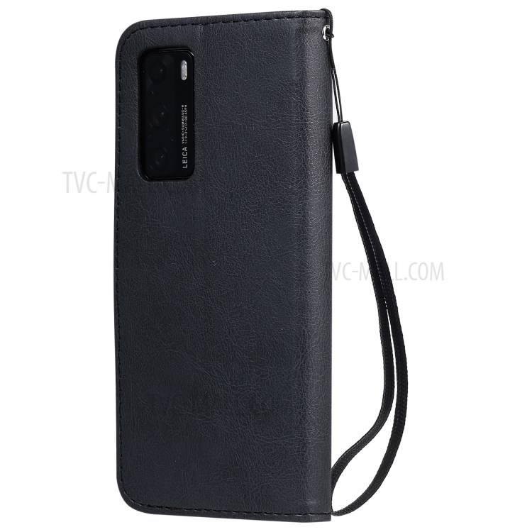 Wallet Leather Stand Case for Huawei P40 - Black-3