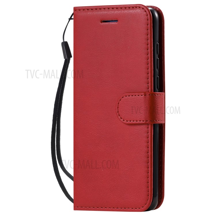 Wallet Leather Stand Case for Huawei P40 - Red-2
