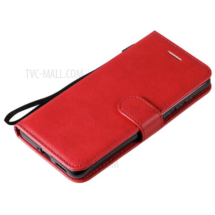Wallet Leather Stand Case for Huawei P40 - Red-5