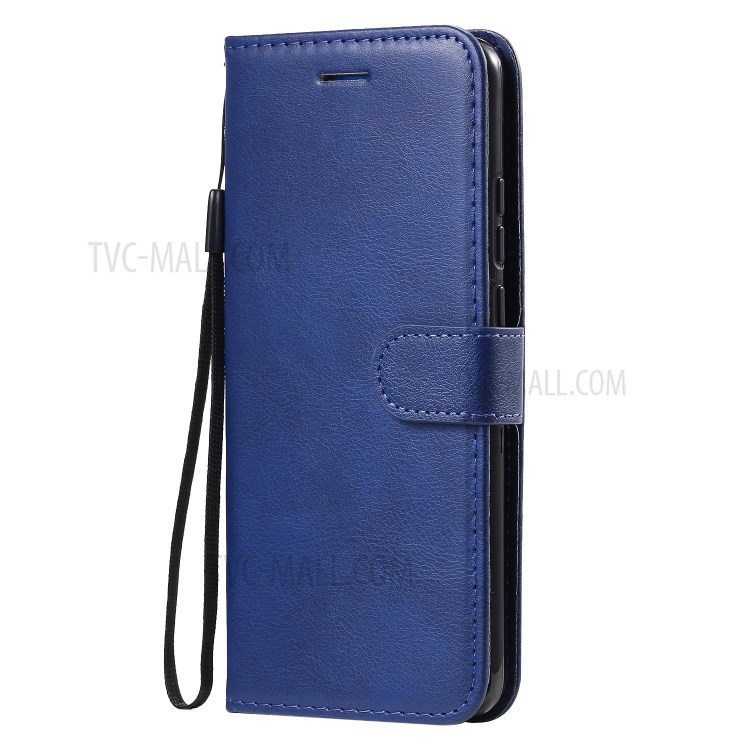 PU Leather Wallet Stand Case for Huawei P40 Pro - Blue-2