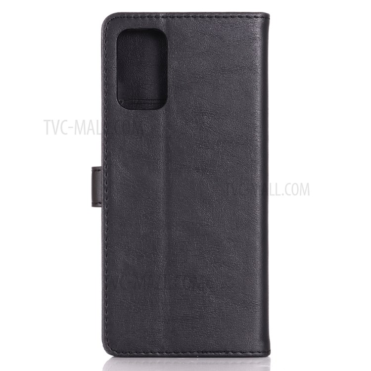 Crazy Horse Skin Retro Leather Shell for Huawei P40 - Black-2