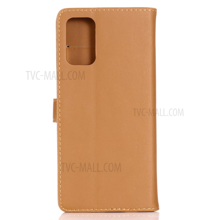 Crazy Horse Skin Retro Leather Shell for Huawei P40 - Light Brown-2