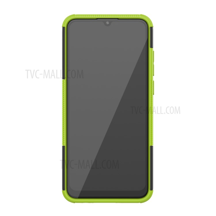 Anti-slip PC + TPU Combo Case with Kickstand for Honor Play 9A - Green-4