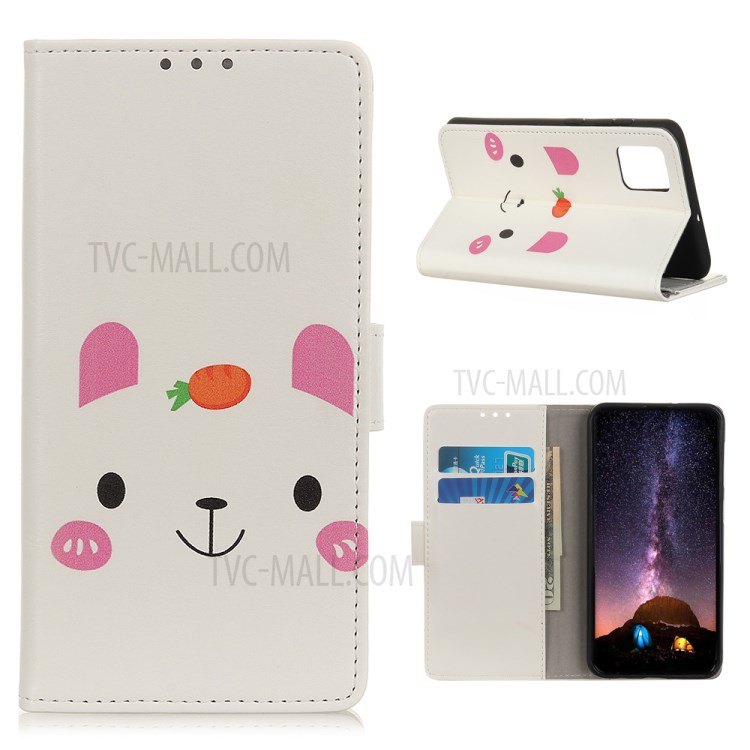 Protective Patterned Flip PU Leather Cover Wallet Stand Shell for Honor 30 Pro/30 Pro Plus - Cartoon Pattern-1