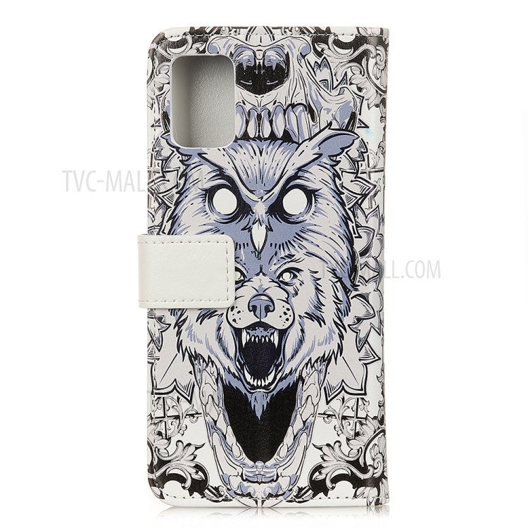 Protective Patterned Flip PU Leather Cover Wallet Stand Shell for Honor 30 Pro/30 Pro Plus - Animal Pattern-2