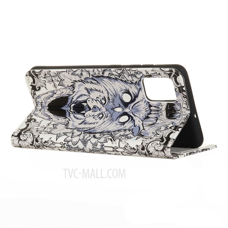Protective Patterned Flip PU Leather Cover Wallet Stand Shell for Honor 30 Pro/30 Pro Plus - Animal Pattern-3
