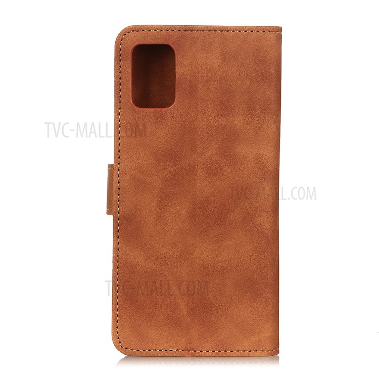 KHAZNEH Wallet Stand Retro Leather Magnetic Phone Casing for Honor 30 Pro/30 Pro+ - Brown-3