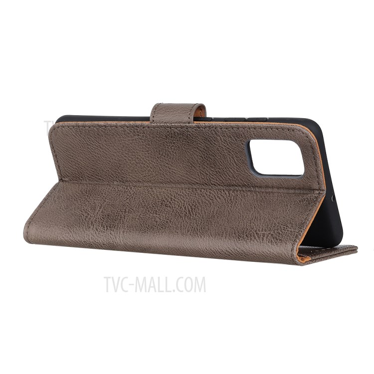 KHAZNEH Wallet Stand Flip Leather Phone Case for Honor 30 - Grey-4
