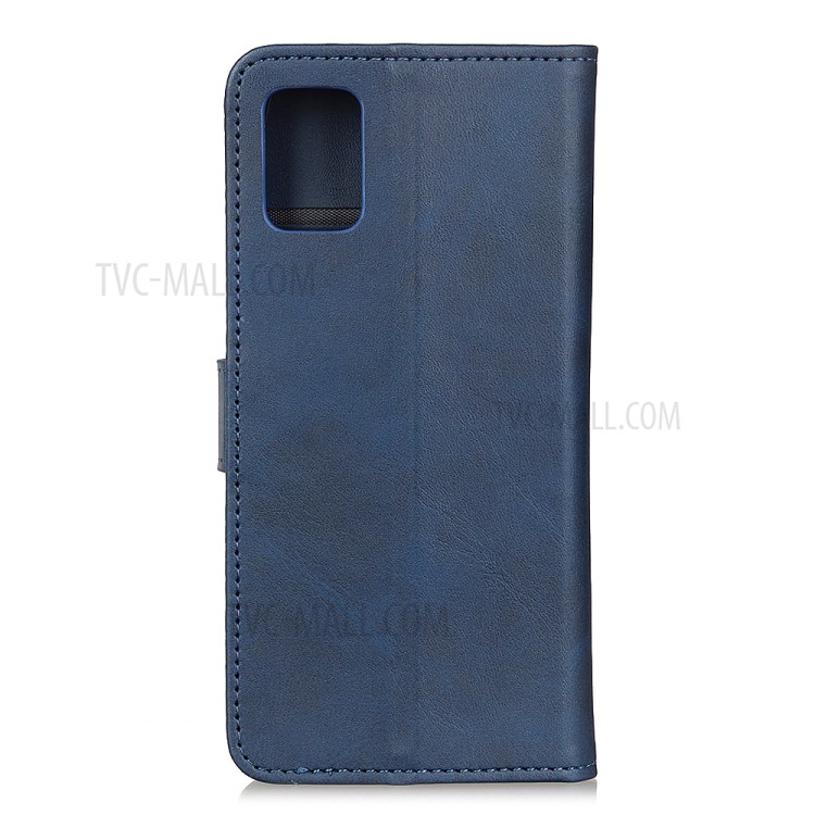 PU Leather Magnetic Wallet Mobile Phone Cover for Honor 30 - Blue-2