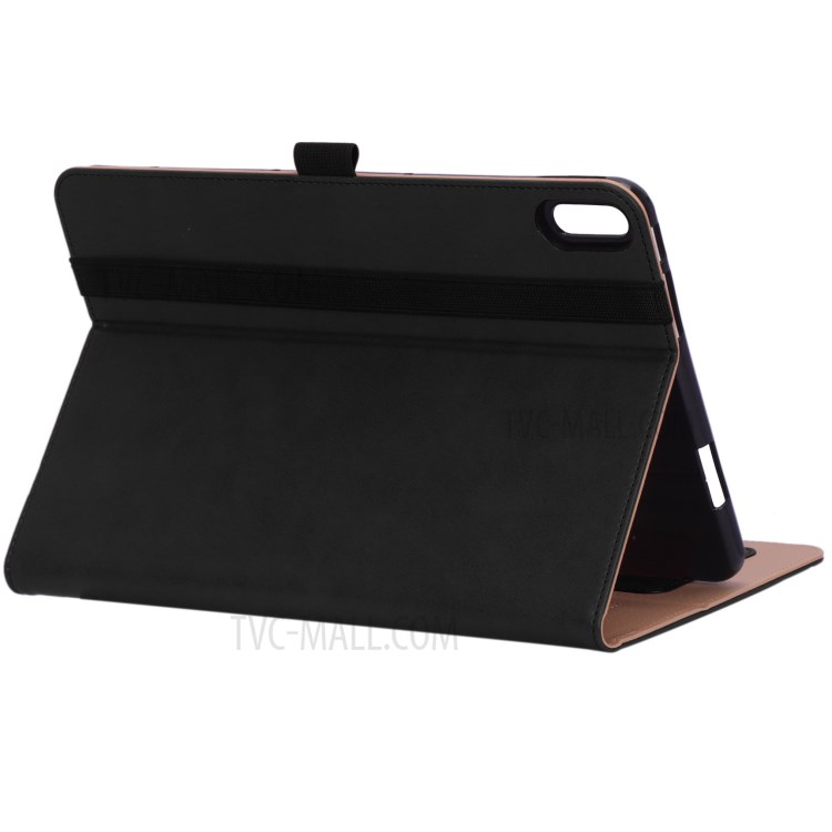 WY-2099 Stand de Coolle de Cuero Flip de Estilo de Negocio Con Ranuras Para Tarjetas Para Huawei Matepad 10.4 (2020)/(2022)/Honor V6 - Negro-11