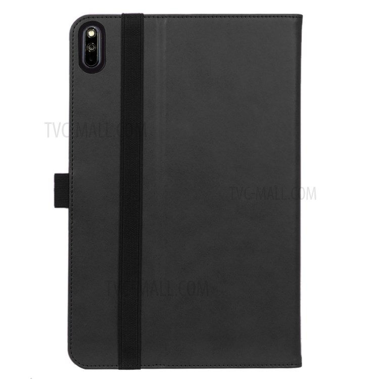 WY-2099 Stand de Coolle de Cuero Flip de Estilo de Negocio Con Ranuras Para Tarjetas Para Huawei Matepad 10.4 (2020)/(2022)/Honor V6 - Negro-4