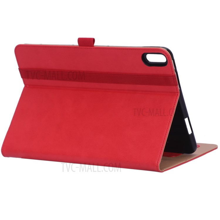WY-2099 Business Style Flip Leather Stand Tablet Shell with Card Slots for Huawei Matepad - Red-12