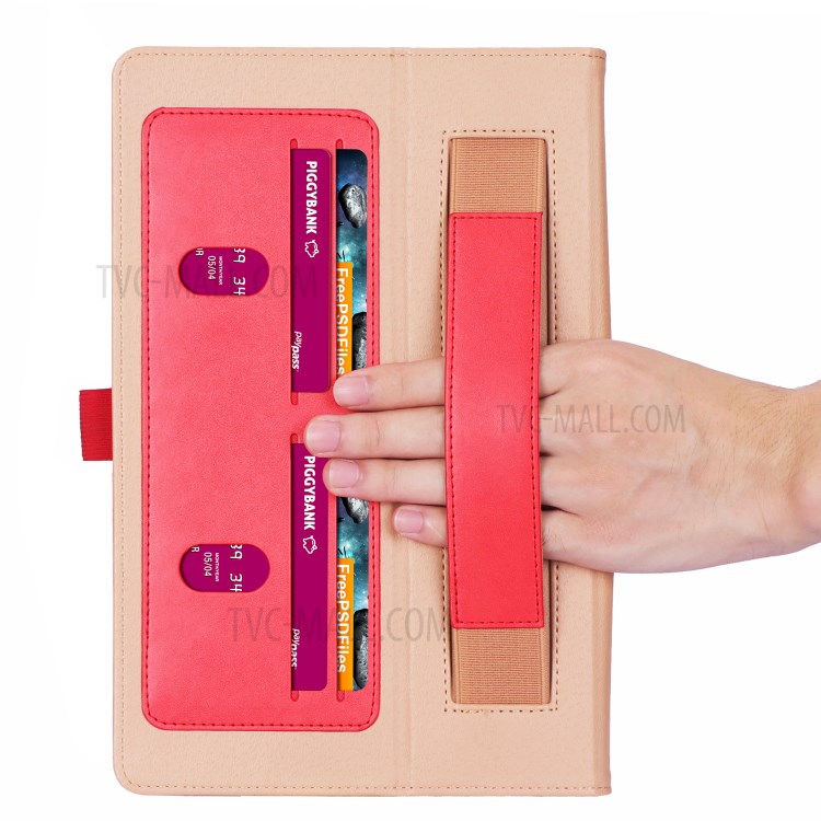 WY-2099 Business Style Flip Leather Stand Tablet Shell with Card Slots for Huawei Matepad - Red-6