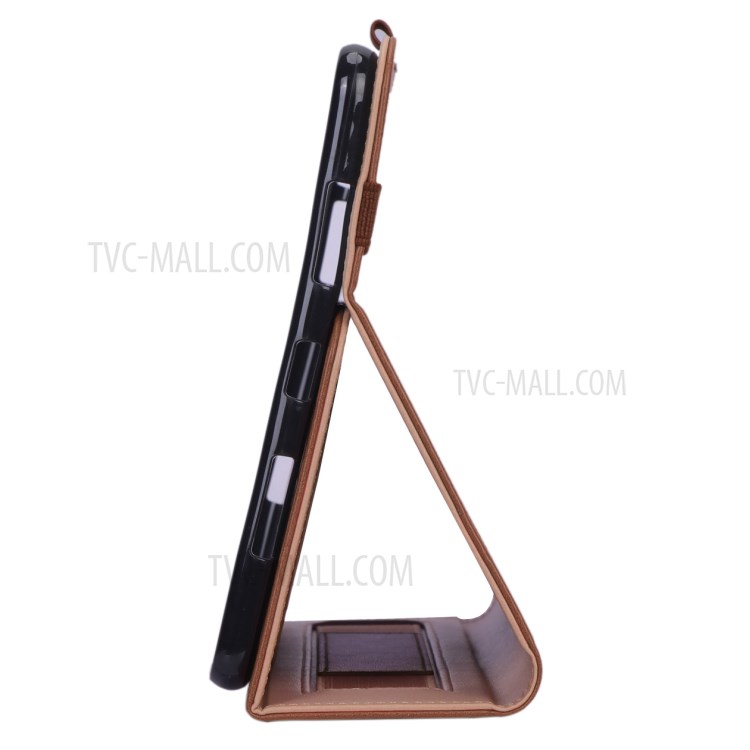 WY-2099 Business Style Flip Leather Stand Tablet Shell with Card Slots for Huawei Matepad - Brown-13