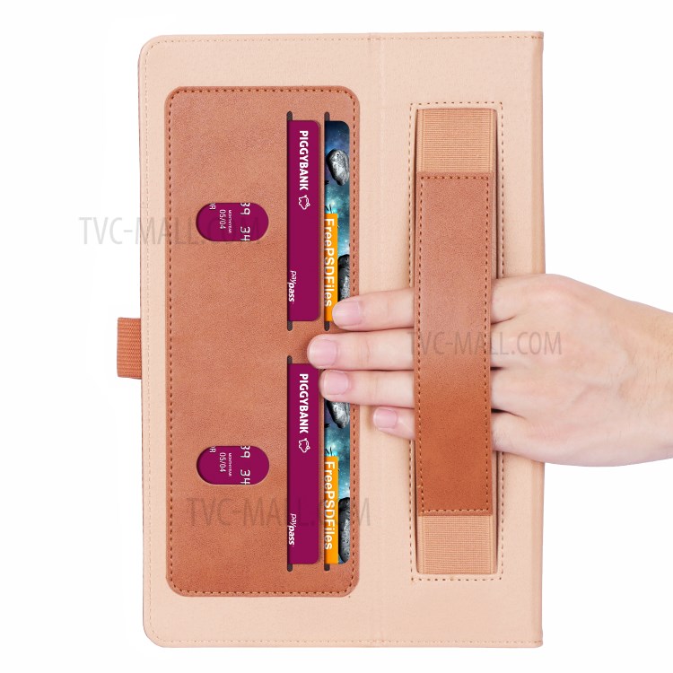 WY-2099 Business Style Flip Leather Stand Tablet Shell with Card Slots for Huawei Matepad - Brown-15