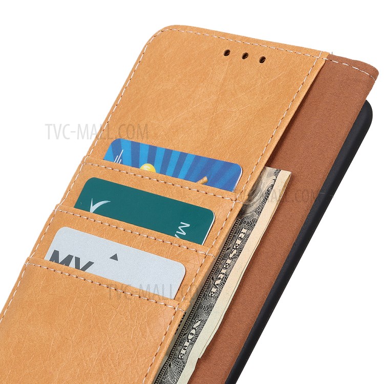 Rhino Grain Leather Wallet Case for Huawei nova 7 Pro 5G - Brown-5