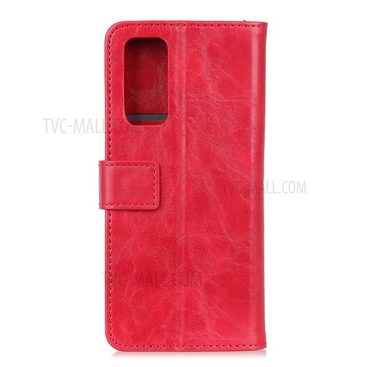 Wallet Leather Stand Case for Huawei nova 7 Pro 5G - Red-2