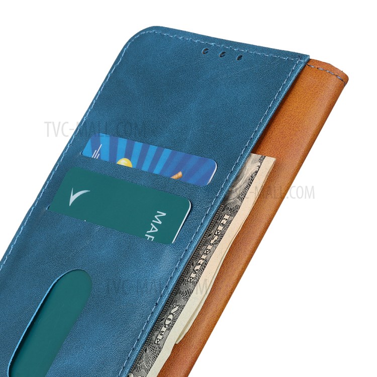 Wallet Leather Stand Case for Huawei nova 7 Pro 5G - Blue-6