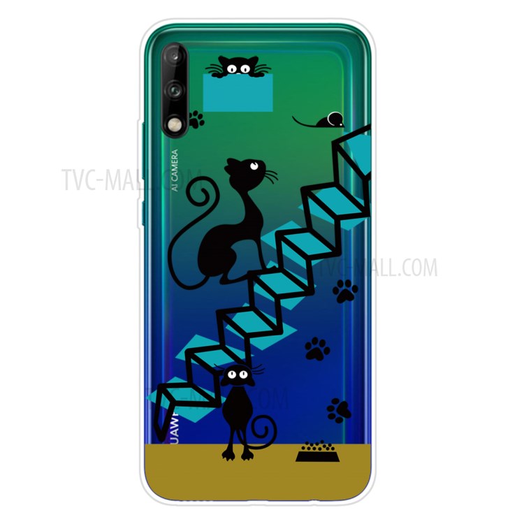 Pattern Printing TPU Soft Phone Cover for Huawei P40 Lite E/Y7p - Stairs-1