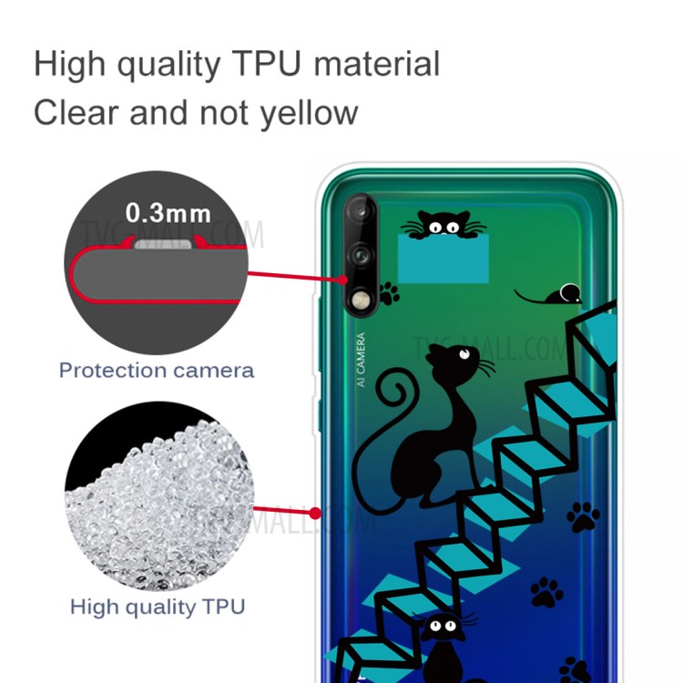 Pattern Printing TPU Soft Phone Cover for Huawei P40 Lite E/Y7p - Stairs-3