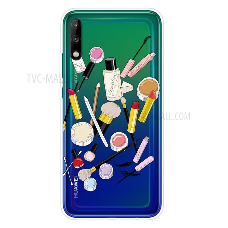 Pattern Printing TPU Soft Phone Cover for Huawei P40 Lite E/Y7p - Cosmetic-1