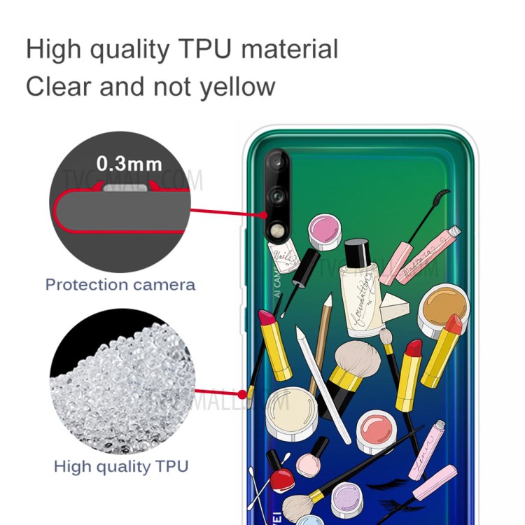Pattern Printing TPU Soft Phone Cover for Huawei P40 Lite E/Y7p - Cosmetic-3