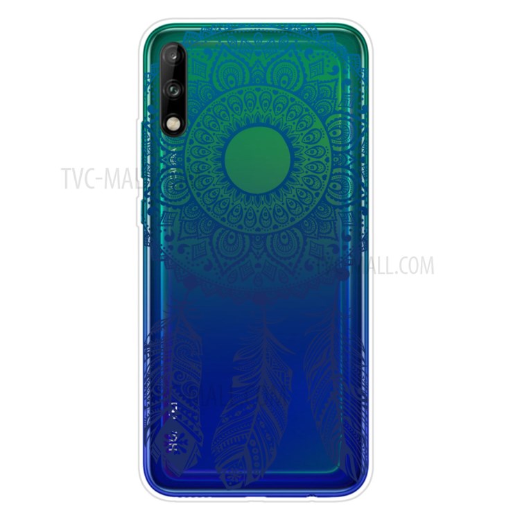 Pattern Printing TPU Soft Phone Cover for Huawei P40 Lite E/Y7p - Malanda Flower-1