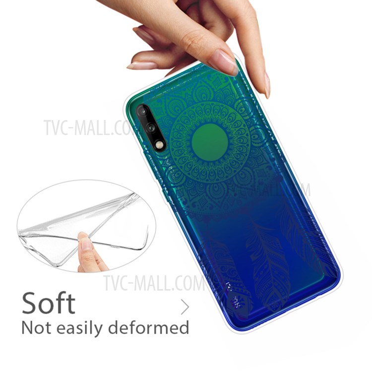 Pattern Printing TPU Soft Phone Cover for Huawei P40 Lite E/Y7p - Malanda Flower-4