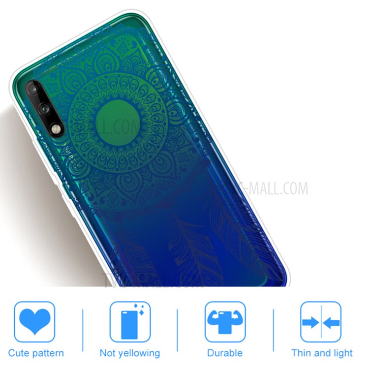 Pattern Printing TPU Soft Phone Cover for Huawei P40 Lite E/Y7p - Malanda Flower-5