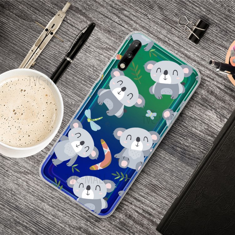 Pattern Printing TPU Soft Phone Cover for Huawei P40 Lite E/Y7p - Koala-2