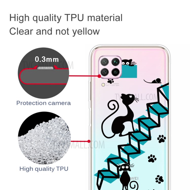 Soft Shell Telefono Indietro Stampa TPU Modello Per Huawei P40 Lite / Nova 6 SE / Nova 7i - Le Scale-2