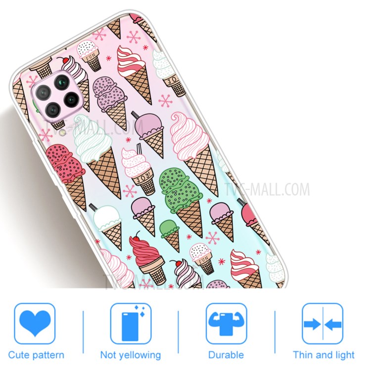 Impresión Del Patrón TPU Carcasa Del Respaldo Teléfono Suave Para Lite P40 Huawei / Nova 6 Se / 7i Nova - Colorido Helado-4