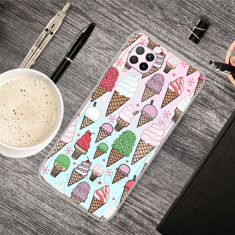 Impresión Del Patrón TPU Carcasa Del Respaldo Teléfono Suave Para Lite P40 Huawei / Nova 6 Se / 7i Nova - Colorido Helado-5