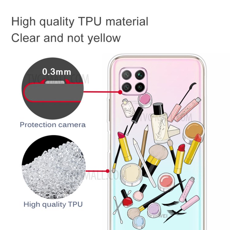 Pattern Printing TPU Soft Phone Back Shell for Huawei P40 Lite/Nova 6 SE/Nova 7i - Cosmetic-2