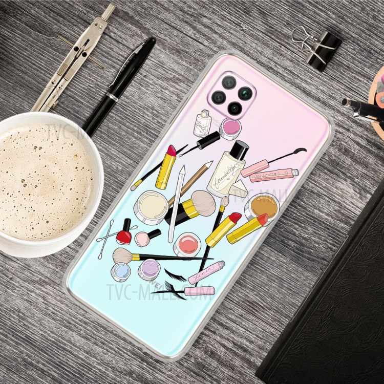 Pattern Printing TPU Soft Phone Back Shell for Huawei P40 Lite/Nova 6 SE/Nova 7i - Cosmetic-5