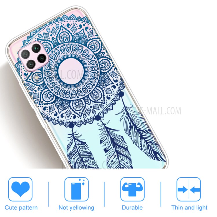 Pattern Printing TPU Soft Phone Back Shell for Huawei P40 Lite/Nova 6 SE/Nova 7i - Malanda Flower-4