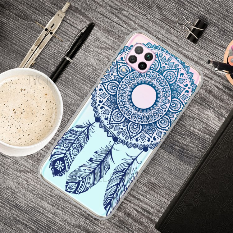 Pattern Printing TPU Soft Phone Back Shell for Huawei P40 Lite/Nova 6 SE/Nova 7i - Malanda Flower-5
