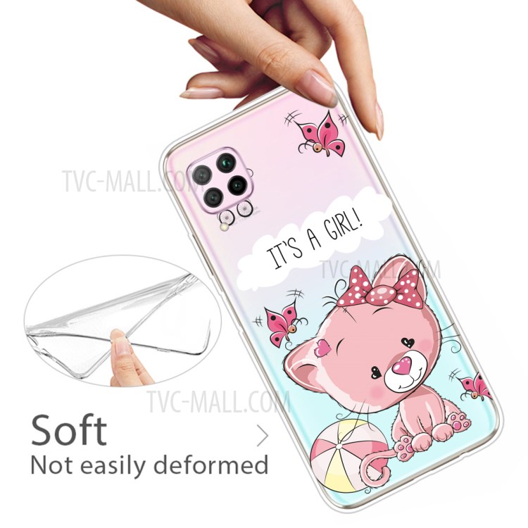 Pattern Printing TPU Soft Phone Back Shell for Huawei P40 Lite/Nova 6 SE/Nova 7i - IT'S A Girl-3