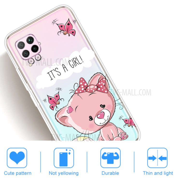 Pattern Printing TPU Soft Phone Back Shell for Huawei P40 Lite/Nova 6 SE/Nova 7i - IT'S A Girl-4